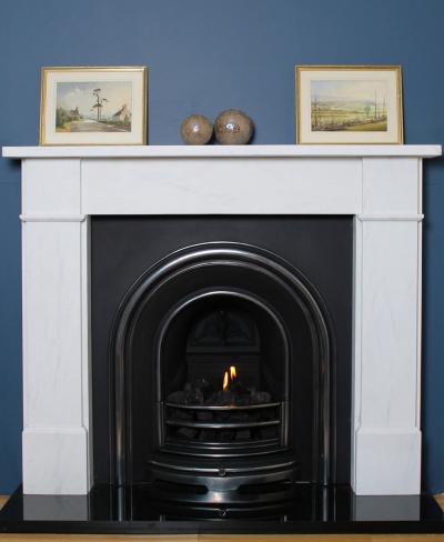 Milton Marble Fireplace Surround - 54 Inch Shelf