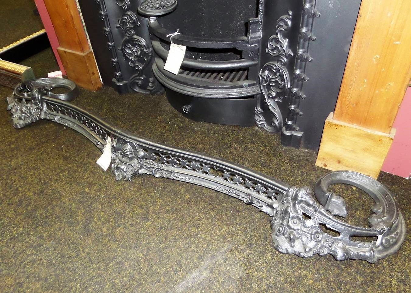 Antique fireplace fender