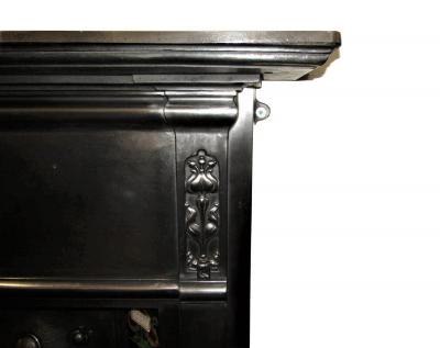 antique Victorian art nouveau fireplace