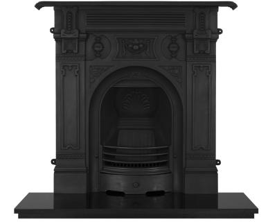 Paddington Large Cast Iron Combination Fireplace - Black
