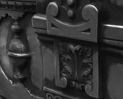Paddington Large Cast Iron Combination Fireplace - Polished - close