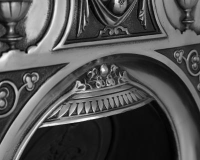 Paddington Small Cast Iron Combination Fireplace - Polished - detail