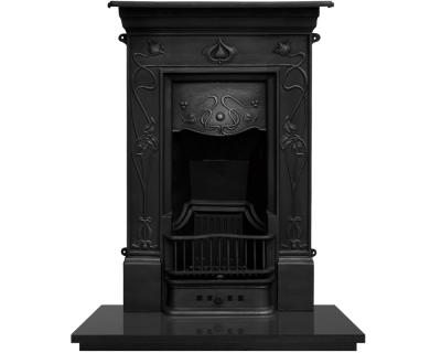 Skelton Cast Iron Combination Fireplace - Black
