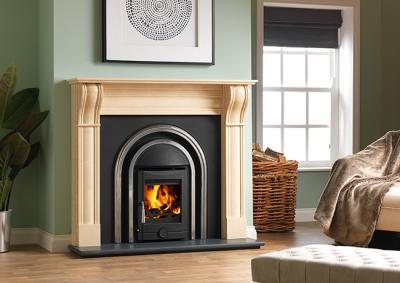 Regal Cast Iron Arched Insert Integrated With Eco Stove - room