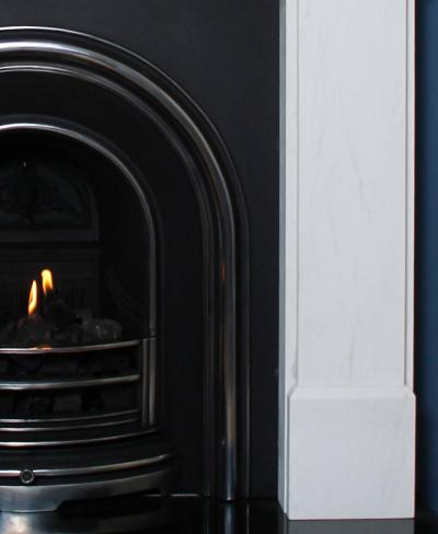 Milton Marble Fireplace Surround - 54 Inch Shelf - leg